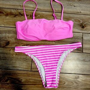 Barbie pink Aerie bikini set